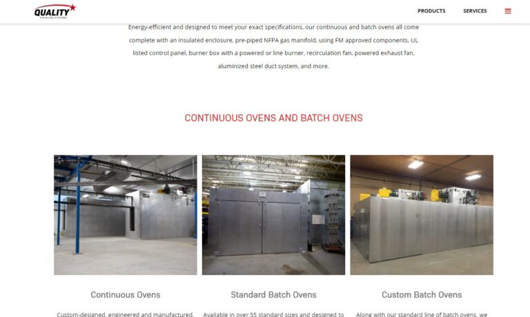 Industrial Curing Oven - Reliant Finishing Systems